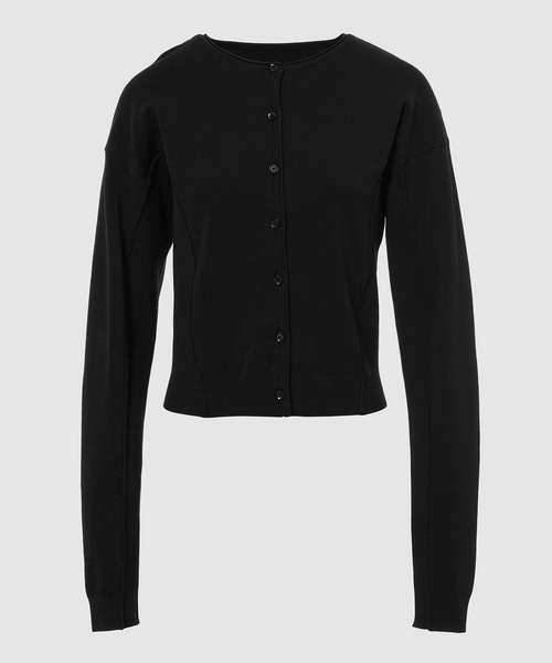 LOW CLASSIC(ロウ クラシック)の「ROUND SLEEVE KNIT CARDIGAN(カーディガン/ボレロ・レディース・ブラック・S/M)」の1枚目の写真