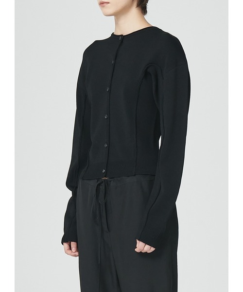 LOW CLASSIC(ロウ クラシック)の「ROUND SLEEVE KNIT CARDIGAN(カーディガン/ボレロ・レディース・ブラック・S/M)」の8枚目の写真
