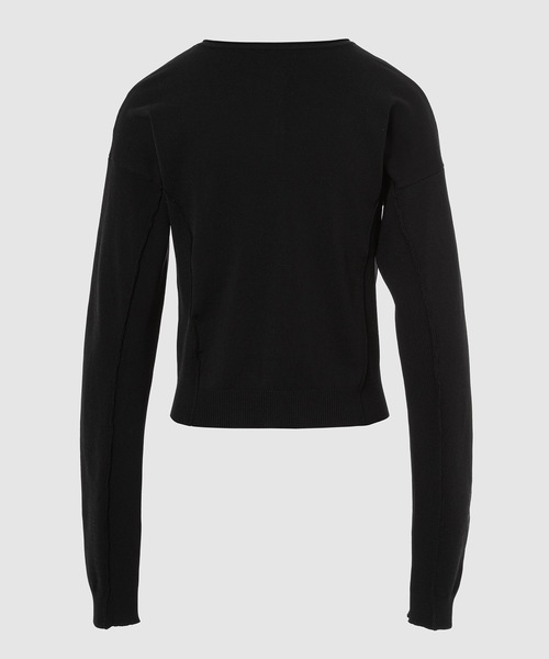 LOW CLASSIC(ロウ クラシック)の「ROUND SLEEVE KNIT CARDIGAN(カーディガン/ボレロ・レディース・ブラック・S/M)」の5枚目の写真