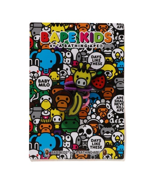 A BATHING APE（アベイシングエイプ）の「BABY MILO FRIENDS FRUIT HAIR RUBBER BAND SET K（ヘアゴム・キッズ・ホワイト/サックスブルー/イエロー・FREE）」の6枚目の写真