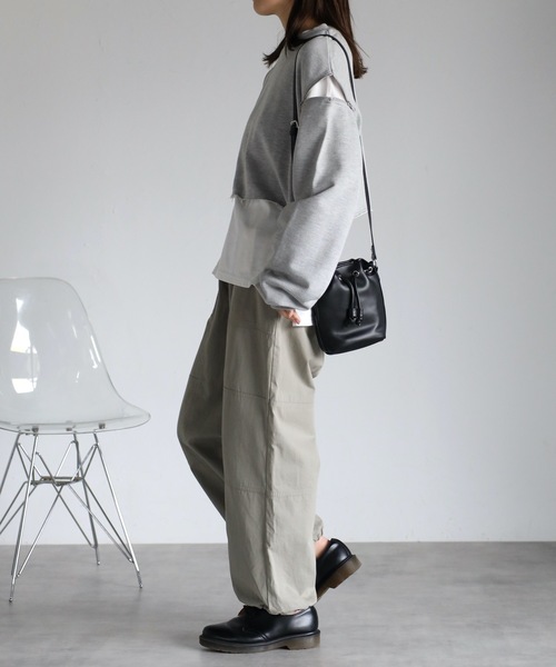 セール】ショルダーZIP裏毛プルオーバー 3WAY ロングスリーブ