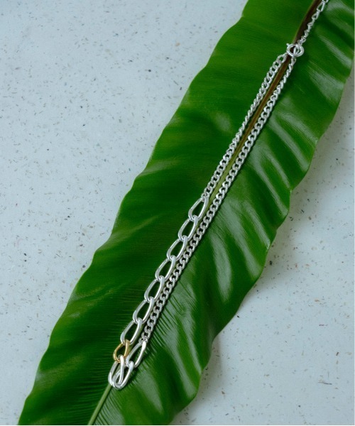 Losau（ロサウ）の「Losau ロサウ / flat link necklace フラットリンク チェーンネックレス シルバー925 / lo-n004（ネックレス・レディース・シルバー・FREE）」の3枚目の写真