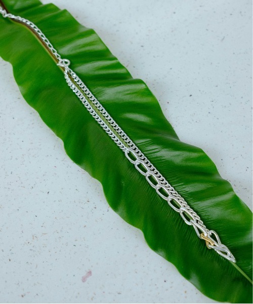 Losau（ロサウ）の「Losau ロサウ / flat link necklace フラットリンク チェーンネックレス シルバー925 / lo-n004（ネックレス・レディース・シルバー・FREE）」の4枚目の写真