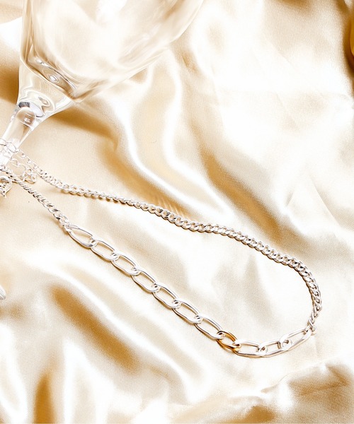 Losau（ロサウ）の「Losau ロサウ / flat link necklace フラットリンク チェーンネックレス シルバー925 / lo-n004（ネックレス・レディース・シルバー・FREE）」の8枚目の写真