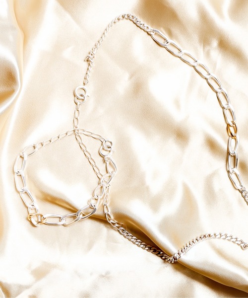 Losau（ロサウ）の「Losau ロサウ / flat link necklace フラットリンク チェーンネックレス シルバー925 / lo-n004（ネックレス・レディース・シルバー・FREE）」の15枚目の写真
