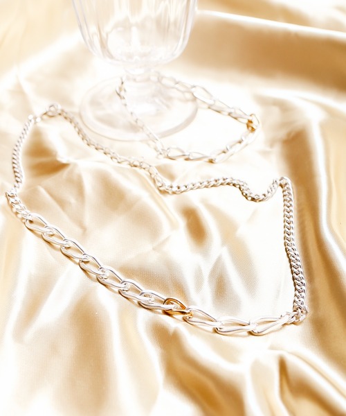 Losau（ロサウ）の「Losau ロサウ / flat link necklace フラットリンク チェーンネックレス シルバー925 / lo-n004（ネックレス・レディース・シルバー・FREE）」の7枚目の写真