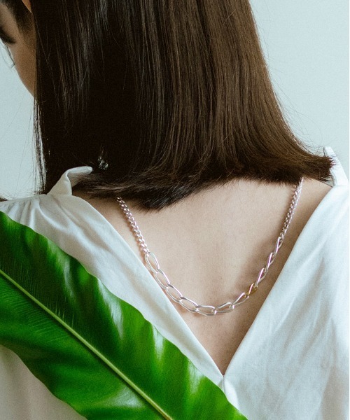 Losau（ロサウ）の「Losau ロサウ / flat link necklace フラットリンク チェーンネックレス シルバー925 / lo-n004（ネックレス・レディース・シルバー・FREE）」の19枚目の写真