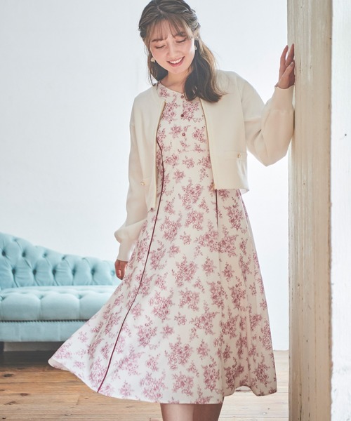 LAISSE PASSE - レッセパッセ　スプリングニットブルゾン LAISSE PASSE（レッセパッセ）の「スプリングニットブルゾン
