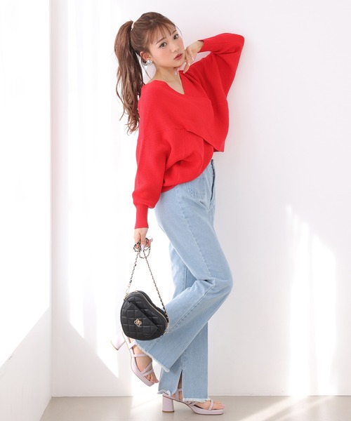 クロスデザインニット 2023SS（ニット/セーター）｜one after another