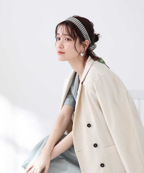 N.(N. Natural Beauty Basic)(エヌエヌナチュラルビューティーベーシック)の「【S Size Line】◆麻混ダブルテーラードジャケット(テーラードジャケット・レディース・ベージュ/チャコール/ナチュラル・SMALL/MEDIUM)」の20枚目の写真