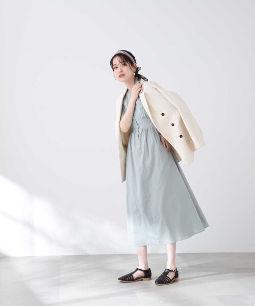 N.(N. Natural Beauty Basic)(エヌエヌナチュラルビューティーベーシック)の「【S Size Line】◆麻混ダブルテーラードジャケット(テーラードジャケット・レディース・ベージュ/チャコール/ナチュラル・SMALL/MEDIUM)」の22枚目の写真