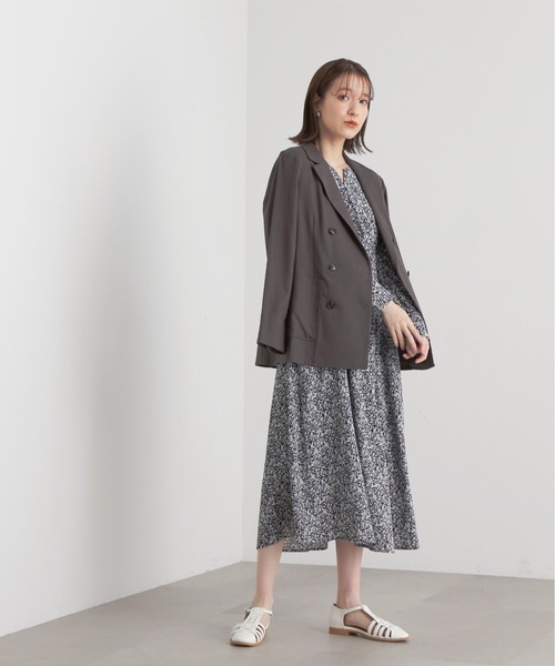 N.(N. Natural Beauty Basic)(エヌエヌナチュラルビューティーベーシック)の「【S Size Line】◆麻混ダブルテーラードジャケット(テーラードジャケット・レディース・ベージュ/チャコール/ナチュラル・SMALL/MEDIUM)」の6枚目の写真