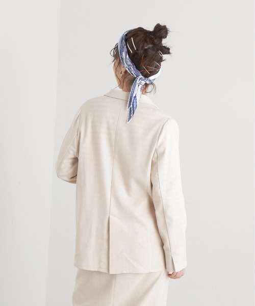 N.(N. Natural Beauty Basic)(エヌエヌナチュラルビューティーベーシック)の「【S Size Line】◆麻混ダブルテーラードジャケット(テーラードジャケット・レディース・ベージュ/チャコール/ナチュラル・SMALL/MEDIUM)」の15枚目の写真