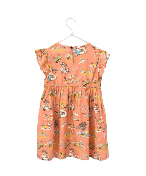 MAKE YOUR DAY(メイクユアデイ)の「アロハ総柄ワンピース■80~140cm(ワンピース・キッズ・サーモンピンク/イエロー/ブルー・80/90/100/110/120/130/140)」の18枚目の写真