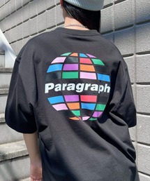 Paragraph | 【23SS】Paragraph(パラグラフ)/Cube Earth T-shirt/サークル キューブ ロゴ バックプリント オーバーサイズ 無地 コットン Tシャツ/No.014(Tシャツ/カットソー)