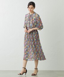 amaca（アマカ）の「【LIBERTY】AMALIA TULIPスタンドカラーブラウス