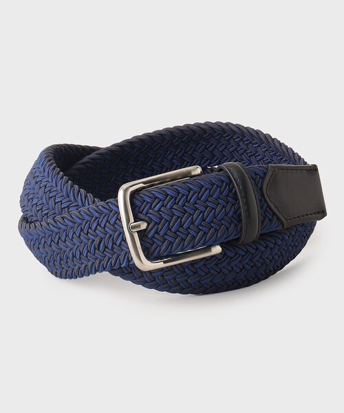 TAKEO KIKUCHI（タケオキクチ）の「【GIFT】ヘリンボンシャドーゴムメッシュベルト（ベルト・メンズ・ブラック系4/ネイビー系4/グリーン系その他5・00）」の5枚目の写真