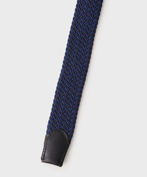 TAKEO KIKUCHI（タケオキクチ）の「【GIFT】ヘリンボンシャドーゴムメッシュベルト（ベルト・メンズ・ブラック系4/ネイビー系4/グリーン系その他5・00）」の6枚目の写真