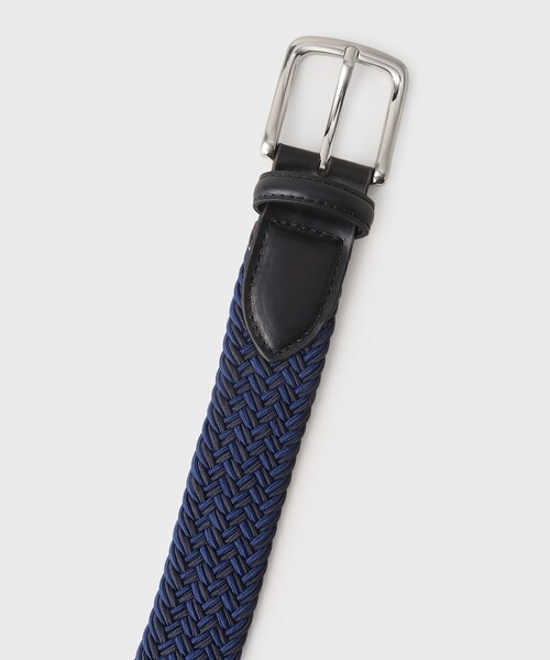 TAKEO KIKUCHI（タケオキクチ）の「【GIFT】ヘリンボンシャドーゴムメッシュベルト（ベルト・メンズ・ブラック系4/ネイビー系4/グリーン系その他5・00）」の8枚目の写真
