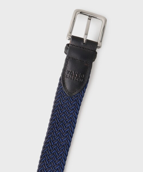 TAKEO KIKUCHI（タケオキクチ）の「【GIFT】ヘリンボンシャドーゴムメッシュベルト（ベルト・メンズ・ブラック系4/ネイビー系4/グリーン系その他5・00）」の9枚目の写真