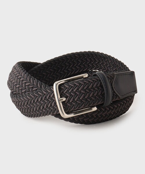 TAKEO KIKUCHI（タケオキクチ）の「【GIFT】ヘリンボンシャドーゴムメッシュベルト（ベルト・メンズ・ブラック系4/ネイビー系4/グリーン系その他5・00）」の11枚目の写真