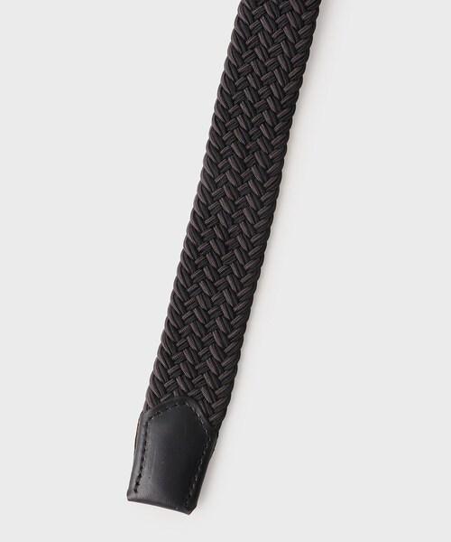 TAKEO KIKUCHI（タケオキクチ）の「【GIFT】ヘリンボンシャドーゴムメッシュベルト（ベルト・メンズ・ブラック系4/ネイビー系4/グリーン系その他5・00）」の12枚目の写真