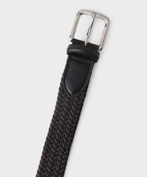 TAKEO KIKUCHI（タケオキクチ）の「【GIFT】ヘリンボンシャドーゴムメッシュベルト（ベルト・メンズ・ブラック系4/ネイビー系4/グリーン系その他5・00）」の14枚目の写真