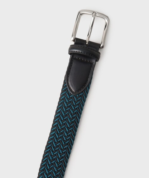 TAKEO KIKUCHI（タケオキクチ）の「【GIFT】ヘリンボンシャドーゴムメッシュベルト（ベルト・メンズ・ブラック系4/ネイビー系4/グリーン系その他5・00）」の20枚目の写真