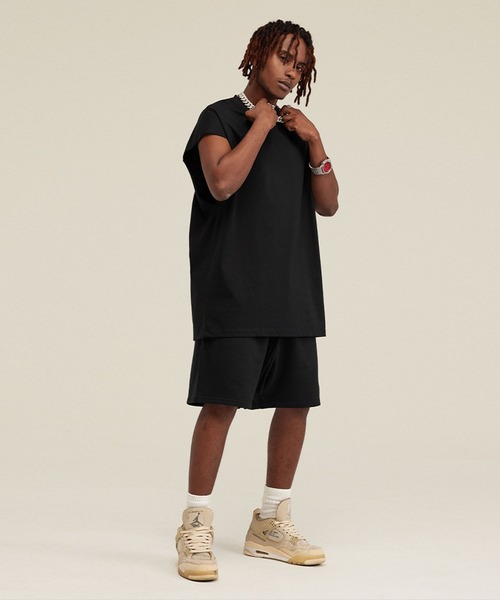 セール】ビッグシルエットカットオフノースリーブ（Tシャツ/カットソー