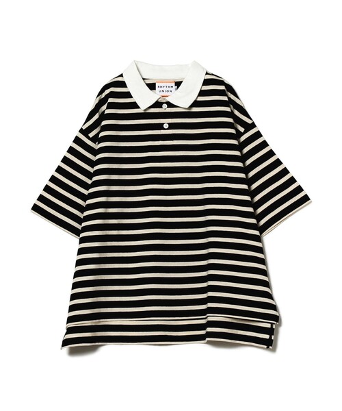 こども ビームス（コドモビームス）の「RHYTHM UNION / ビッグ ポロシャツ 23（130～160cm）（ポロシャツ・キッズ・ブラック/ホワイト/レッド/ネイビー・130/140/150/160）」の18枚目の写真