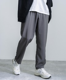 ワイドシルエット タック テーパードスラックスパンツ