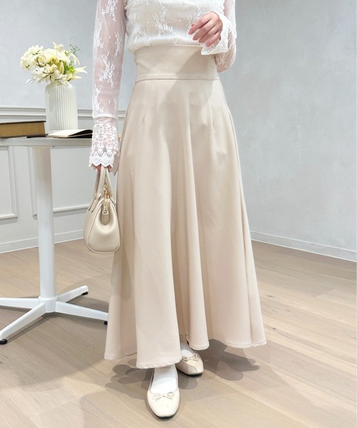 apres jour（アプレジュール）の「ハイウエストフレアスカート【ZOZOTOWN限定アイテム】（スカート・レディース・ピンク/ブラック/アイボリー・フリー/X-LARGE）」の7枚目の写真