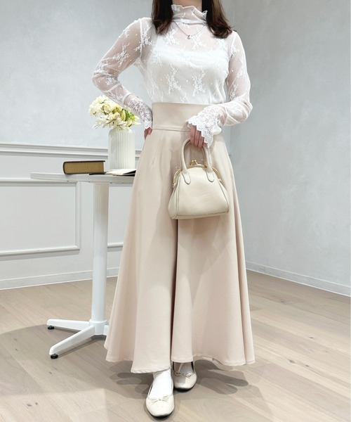 apres jour（アプレジュール）の「ハイウエストフレアスカート【ZOZOTOWN限定アイテム】（スカート・レディース・ピンク/ブラック/アイボリー・フリー/X-LARGE）」の10枚目の写真