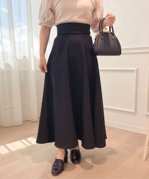 apres jour（アプレジュール）の「ハイウエストフレアスカート【ZOZOTOWN限定アイテム】（スカート・レディース・ピンク/ブラック/アイボリー・フリー/X-LARGE）」の16枚目の写真