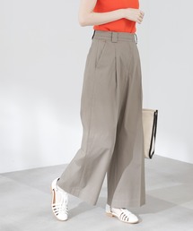 N.（N. Natural Beauty Basic） | 【S Size Line】◆コットンストレッチタックワイドパンツ(スラックス)