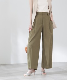 N.（N. Natural Beauty Basic） | 【S Size Line】◆コットンストレッチタックワイドパンツ(スラックス)