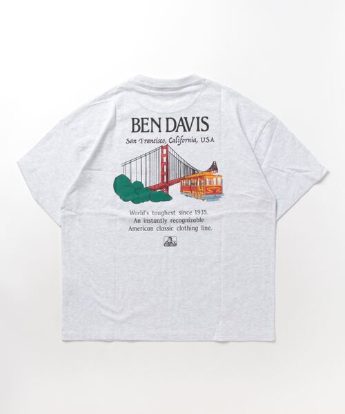 BEN DAVIS(ベンデイビス)の「《BEN DAVIS》 LADIES PRINT TEE/抗菌防臭(Tシャツ/カットソー・レディース・ホワイト/アッシュグレー・FREE)」の7枚目の写真