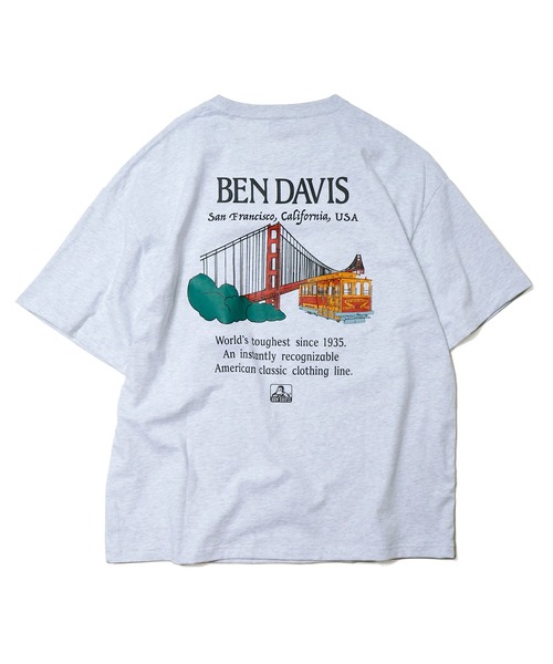 BEN DAVIS(ベンデイビス)の「《BEN DAVIS》 LADIES PRINT TEE/抗菌防臭(Tシャツ/カットソー・レディース・ホワイト/アッシュグレー・FREE)」の8枚目の写真