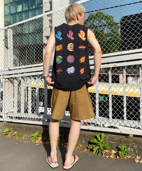 SANTA CRUZ(サンタクルーズ)の「【ムラサキスポーツ別注】サンタクルーズ マッスルタンクトップ バックプリント/カットオフタンク ノースリーブTシャツ 502232410/502232411(タンクトップ・メンズ・ブラック系その他/ブラック・M/L/XL)」の5枚目の写真