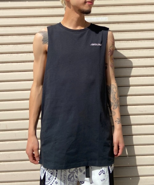 SANTA CRUZ(サンタクルーズ)の「【ムラサキスポーツ別注】サンタクルーズ マッスルタンクトップ バックプリント/カットオフタンク ノースリーブTシャツ 502232410/502232411(タンクトップ・メンズ・ブラック系その他/ブラック・M/L/XL)」の6枚目の写真