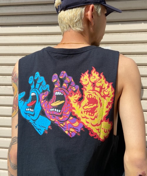 SANTA CRUZ(サンタクルーズ)の「【ムラサキスポーツ別注】サンタクルーズ マッスルタンクトップ バックプリント/カットオフタンク ノースリーブTシャツ 502232410/502232411(タンクトップ・メンズ・ブラック系その他/ブラック・M/L/XL)」の8枚目の写真