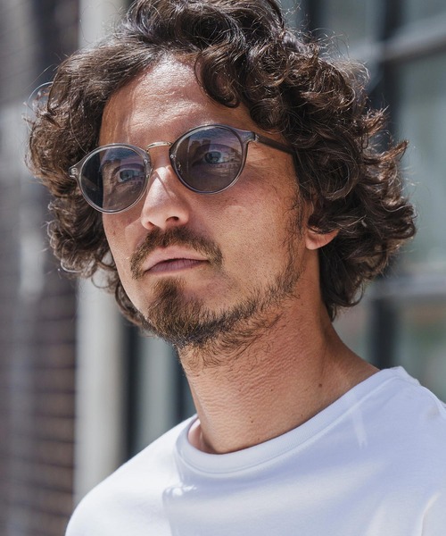 CAMBIO（カンビオ）の「mko11229-Thin Rim Boston Type Sunglasses サングラス（サングラス・メンズ・ブラック×ブルー/スモーク/ブラウン系その他/ブラック×グリーン・FREE）」の17枚目の写真