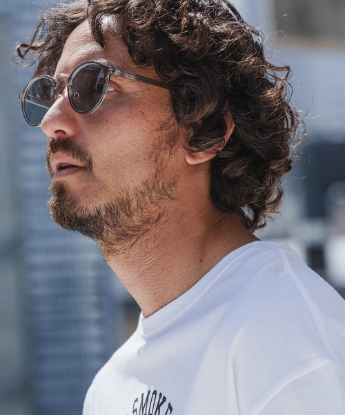 CAMBIO（カンビオ）の「mko11229-Thin Rim Boston Type Sunglasses サングラス（サングラス・メンズ・ブラック×ブルー/スモーク/ブラウン系その他/ブラック×グリーン・FREE）」の18枚目の写真