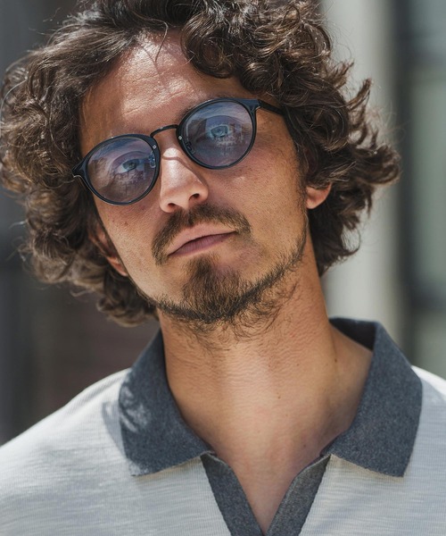 CAMBIO（カンビオ）の「mko11229-Thin Rim Boston Type Sunglasses サングラス（サングラス・メンズ・ブラック×ブルー/スモーク/ブラウン系その他/ブラック×グリーン・FREE）」の20枚目の写真