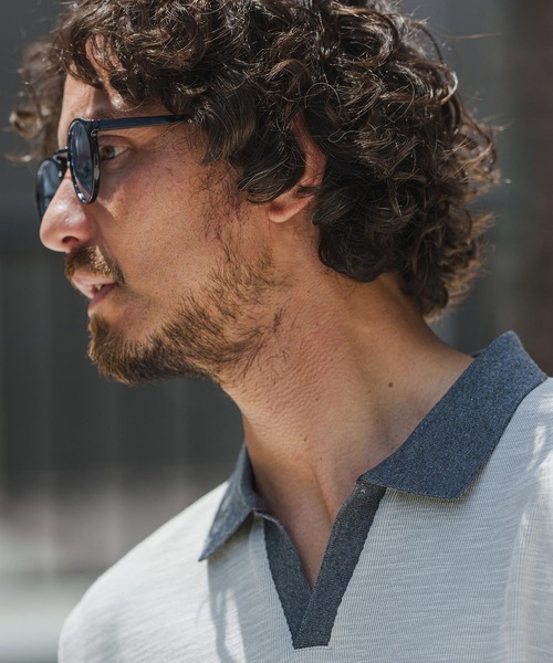 CAMBIO（カンビオ）の「mko11229-Thin Rim Boston Type Sunglasses サングラス（サングラス・メンズ・ブラック×ブルー/スモーク/ブラウン系その他/ブラック×グリーン・FREE）」の22枚目の写真