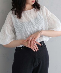 cheriella | 【cheriella】WEB限定リーフシアーバルーンショートトップス(シャツ/ブラウス)