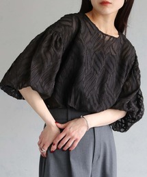 cheriella | 【cheriella】WEB限定リーフシアーバルーンショートトップス(シャツ/ブラウス)
