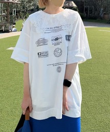 PUAL CE CIN | オーガニックコットン2WAYプリントTシャツ(Tシャツ/カットソー)