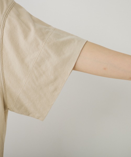 PUAL CE CIN（ピュアルセシン）の「オーガニックコットン2WAYプリントTシャツ（Tシャツ/カットソー・レディース・ベージュ/ホワイト/グレー・FREE）」の17枚目の写真