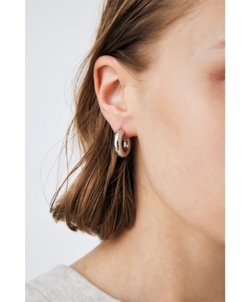 MOUSSY（マウジー）の「ROUND イヤリング（ピアス（両耳用）・レディース・シルバー/ゴールド・FREE）」の7枚目の写真
